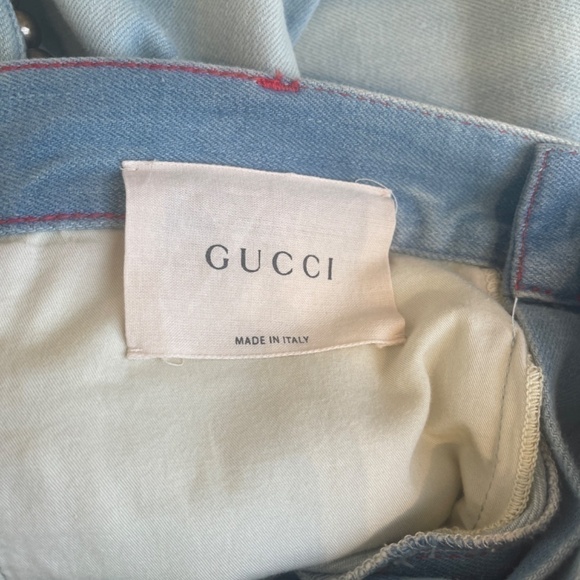 STUDDED GUCCI JEANS SZ 24 NWT - Picture 10 of 14